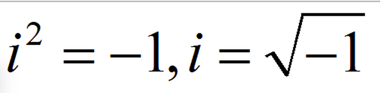 Imaginary numbers