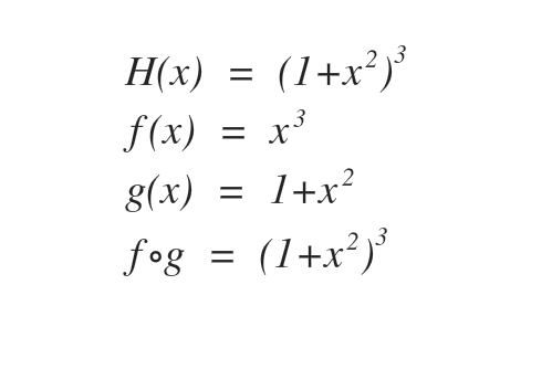 Example of finding a composite function